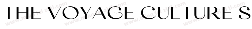 The Voyage Culture Sans Outline字体转换